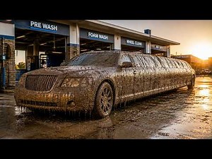 EXTREME Dirty 100FT Limousine Deep Cleaning! Most Satisfying Car Wash Ever
