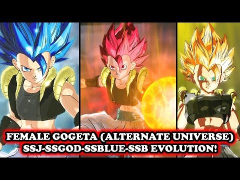 FEMALE GOGETA (Alternate Universe) ALL FORMS [SSJ-SSG-SSB-SSB Evolution] Dragon Ball Xenoverse 2 Mod