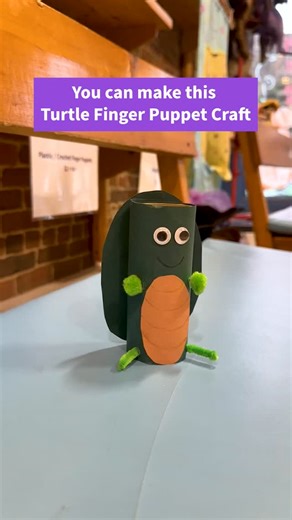 Puppet Showplace Theater on Instagram: "Instructions Below ⬇️ Here’s how to create your very own 🐢 Turtle Finger Puppet Craft: You’ll Need: ✅ Colorful Markers ✅ Scissors ✅ A Recycled Cardboard Tube ✅ Pom Poms ✅ Pipe Cleaners ✅ Construction Paper ✅ Optional: Googly Eyes 👀 ✅ A Must: Something Sticky! (Tape or Glue!) Instructions: 1️⃣ Grab your roll — empty toilet paper tubes work great! 2️⃣ Wrap it in construction paper 3️⃣ Draw on a turtle face 4️⃣ Stick on as many colorful additions as you lik