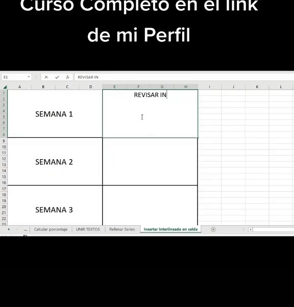 Insertar interlineado en excel. #excel #exceltips #excelpro #exceltric...