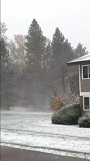 Blowing snow and decreased visibility in Madison, Wisconsin