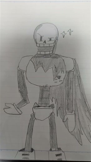 本家パピルス描いてみた。 #undertale #papyrus