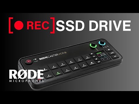 Recording To A Portable SSD Drive - RODECASTER VIDEO ISO Recording
