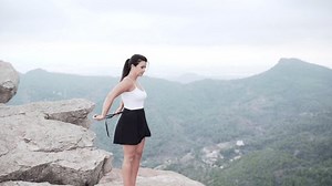 Young Caucasian Woman Takes Off Skirt Stock Footage Video (100% Royalty-free) 1095447093 | Shutterstock