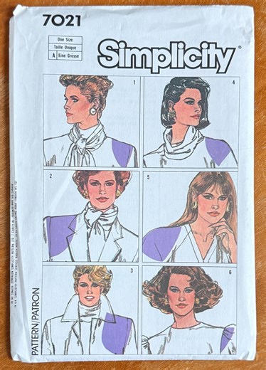 80s Shoulder Pad Sewing Pattern - Simplicity 7021 FF - Etsy