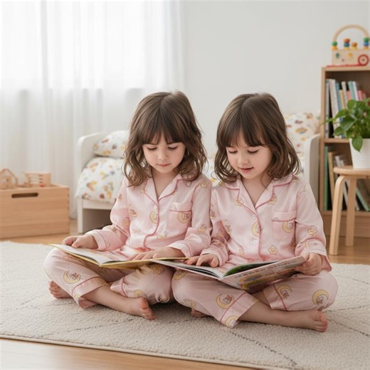 Pink Kids Satin Pajamas, Moon Star Pajama Set for Girls, Soft Satin Pajama Kids, Toddler Sleepwear Gift - Etsy