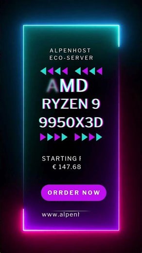 Order your Eco Server 9 9950X3D from Alpenhost today.