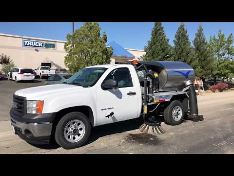 2010 GMC Sierra Masco 1600 Parking Lot Sweeper