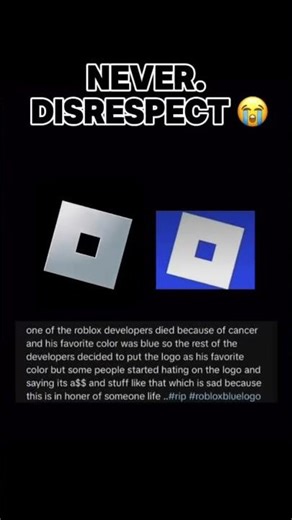 Never disrespect #roblox #blue #logo #rip