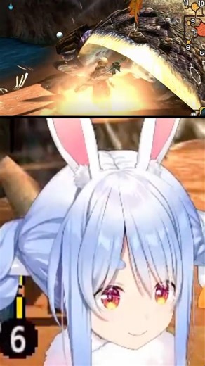 Pekora blows herself up along with her target (MHGU) [Hololive/clip]