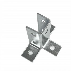 [Hot Item] Electro Galvanized Plate Mounting Bracket Post Base Fitting for Channel