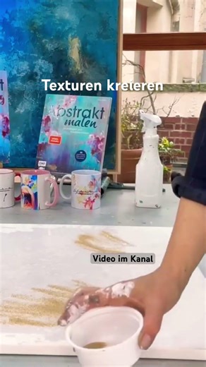 So einfach Texturen kreieren | Video im Kanal #mixedmedia #contemporaryart #abstractpainting