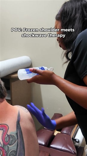 POV:frozen shoulder meets shockwave therapy
