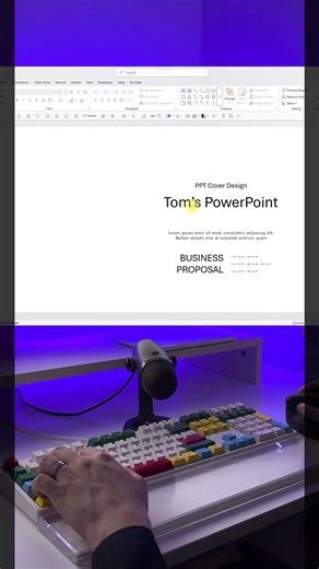 10K views · 90 reactions | How to Design a Business PowerPoint Cover Slide #pptdesign | PowerPointskills | Facebook