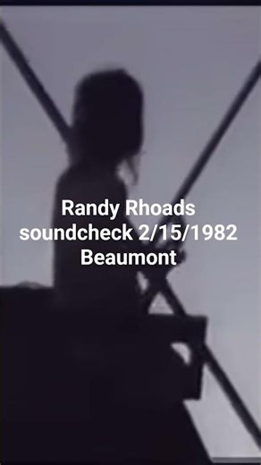 Randy Rhoads soundcheck 2/15/1982 #randyrhoads #ozzyosbourne #heavymetal #concert