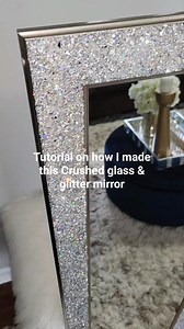 Make this Glam mirror with me tutorial ✨️ 🔶️ Follow me @mrs.gdiydesigns on IG, TikTok, YouTube 🔶️ Shop my Canvases with any choice of colors with FREE shipping. #homedecor #explorepage #reels #homemade #diy #glitter #decor #home #mirrorwork #baltimore #tutorial | KaTrina Gorham