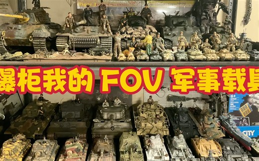 特刊：目前为止 爆柜 我收藏的FOV军事模型 Room Tour Forces of Valor Military Vehicles Collection