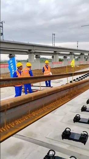 Electrified high-speed railway track-laying process