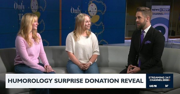 Humorology surprise donation reveal