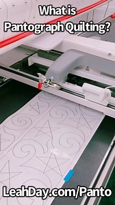 https://leahday.com/panto Pantograph quilting is a great way to learn free motion quilting designs. If you haven't had a chance to memorize #quiltingdesigns like Stippling and Spiraling, you can use a printed paper pantograph and follow the design, quilting from the back side of your #quiltingframe Because so many quilters use their home sewing machines on #gracecompanyquilting frames, I design pantographs with 2 sizes included, and small enough to work with home sewing machines! #pantographquil