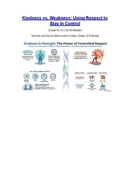 Kindness vs. Weakness | Social Skills Lesson | Grades 6–12