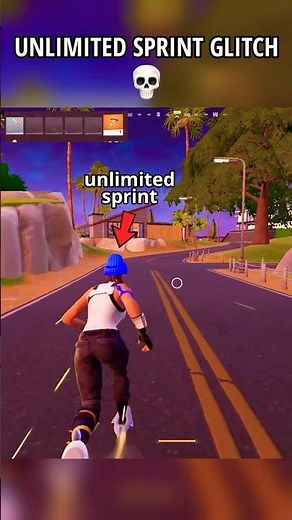 UNLIMITED SPRINT GLITCH in Fortnite Chapter 7 Season 2 💀 #fortnite #shorts #gaming