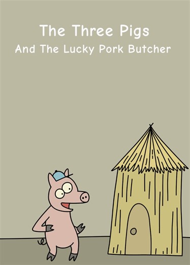 The Three Pigs And The Lucky Pork Butcher 🐷 | Funny Animation - 🌱 Cartoon | #plottwist #shorts #foryoupage #animation #funny