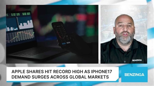 Apple Shares Hit Record High As iPhone17 Demand Surges Across Global Markets