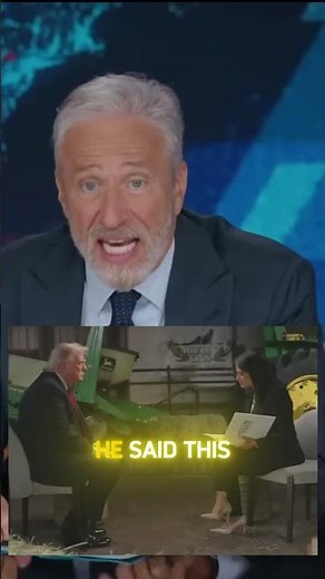 Did Trump actually say this? Jon Stewart reacts #politicalnews #shorts