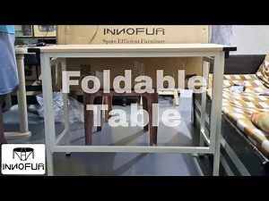 Innofur Folding Table | Space Saving Furniture | Wood, Metal Folding Table Unboxing & Overview