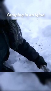 Camping in an Igloo #camp #camping #survivaltips #bushcraft #outdoors #satisfying | Ricky NaNa