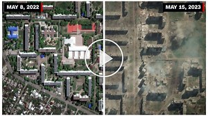Satellite images show how war in Ukraine has altered the landscape