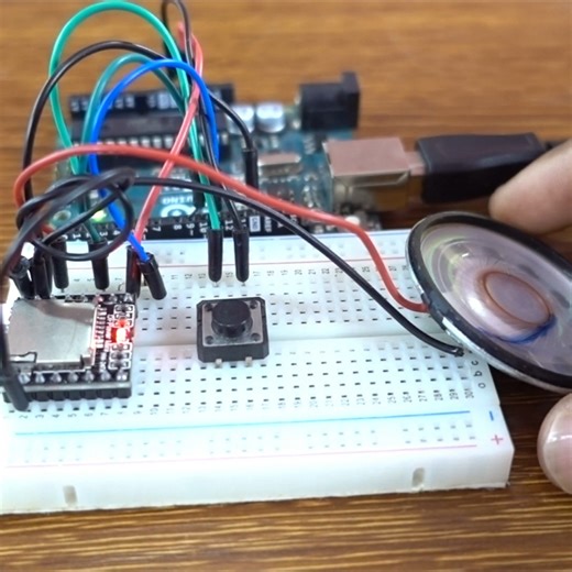 8.5K views · 119 reactions | Push Button Audio Playback with Arduino and DFPlayer Mini #arduino #engineering #electronics #arduinoproject #electricalengineer #arduinobeginner #programming #electrical #uploadideaswithitamar | Upload Ideas with Itamar | Facebook