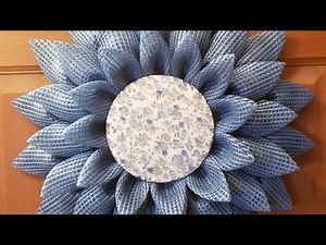 Farmhouse Sunflower Wreath created with Reverse Star Trek and Star Trek Petals on a small UITC board