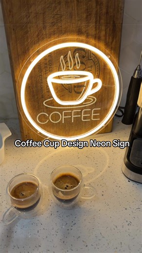 Coffee Cup Design Neon Sign, USB‑Powered 3D Coffee Cup Neon Light, Decorative Neon Sign for Home, Coffee Shop or Office, Led Signs ##GLOBALPICKS#tiktokshopspringglowup #tiktokshopcreatorpicksc #cabinets #light