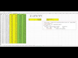 512 White test in Excel and R