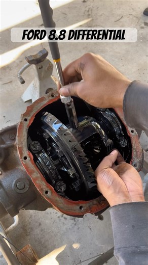 Rebuilding a ford 8.8 ford differential. #rearaxle #373gears #fordaxle #mustang