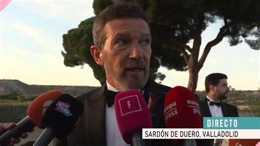 La emoción de Antonio Banderas tras la boda de su hija Stella del Carmen: "Ha sido muy bonito, estamos muy contentos"