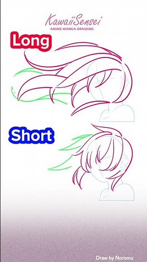 なびきをそれっぽく描く【髪の描き方】