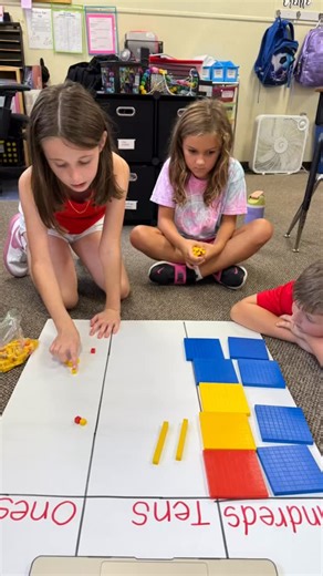 Saint Francis Schools – College Prep in Roswell & Milton, GA on Instagram: "🎲➕ Our 3rd graders are making math come alive! From building, sorting, and comparing numbers to getting hands-on with place value, they wrapped it all up with an epic Place Value War game. 🏆✨ Learning + laughter = the perfect equation! #WeAreSaintFrancis #KnightNation #HandsOnLearning"