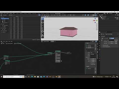 blender geometry nodes modeling tutorial for beginners !! model a house in geometry nodes
