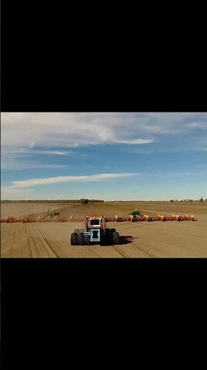 Giant Tractor with Wide Cultivator | Large Scale Farming | Modern Agriculture Power