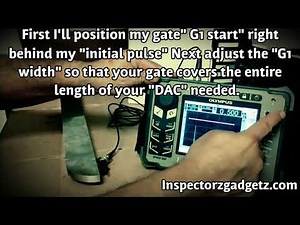 Olympus Epoch 600, AWS D1.6 Full Calibration. 3 point DAC for 0.5" SS plate.