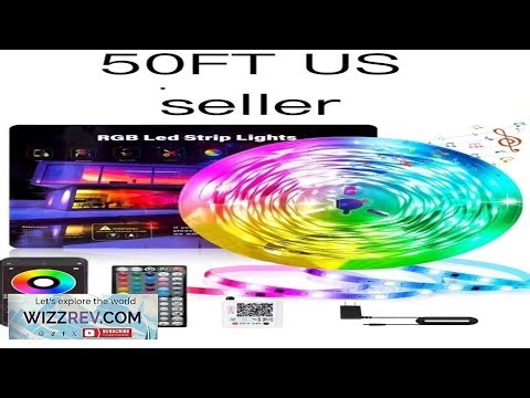 50 Ft LED Strip Lights Smart Light with App Remote Control RGB