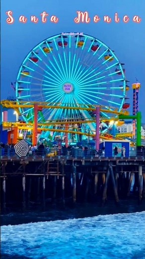 🌴 Santa Monica, California — The Ultimate Beach City Experience! 🌊☀️ #shorts #travel #usa