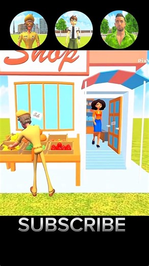 Shopping Challenge 🥰 In Indian Theft Auto Simulator All Character 💥 #shorts #gaming #gta #viral