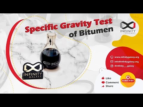 Specific Gravity Test of Bitumen