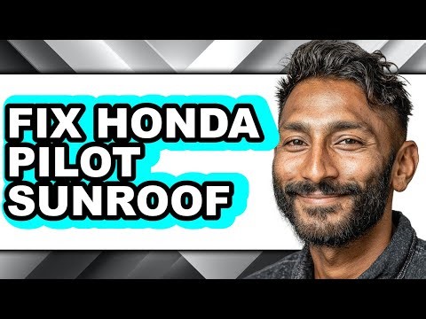 How To Fix Honda Pilot Sunroof - Step By Step