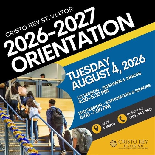 Cristo Rey St. Viator | CRSV Orientation, AUG. 4/CRSV Orientación, 4 DE AGOSTO