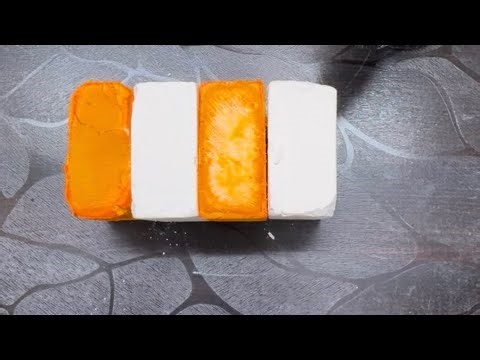 Yellow Dyed Gym Chalk with Plane Jane | Oddly Satisfying | Sleep Aid | Relax | ASMR